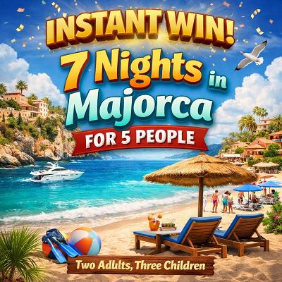 7 Nights Holiday Majorca For Five People
