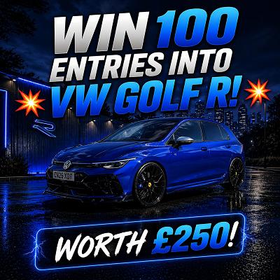 WIN 100 ENTRIES INTO THE VW GOLF R *AUTODRAW* Draw #2