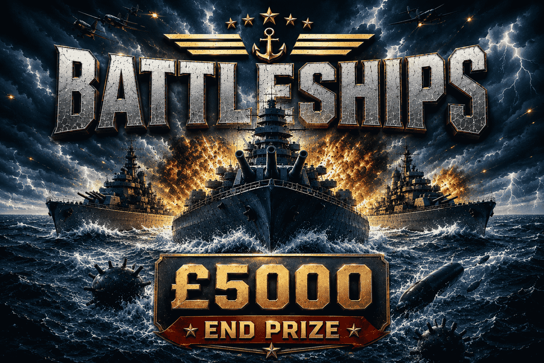 Battleships - £5000 End Prize 