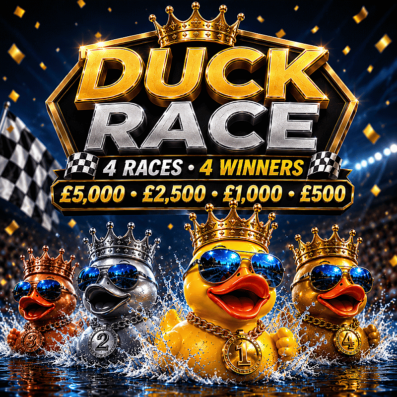 Duck Race - £500 End Prize *AUTODRAW*