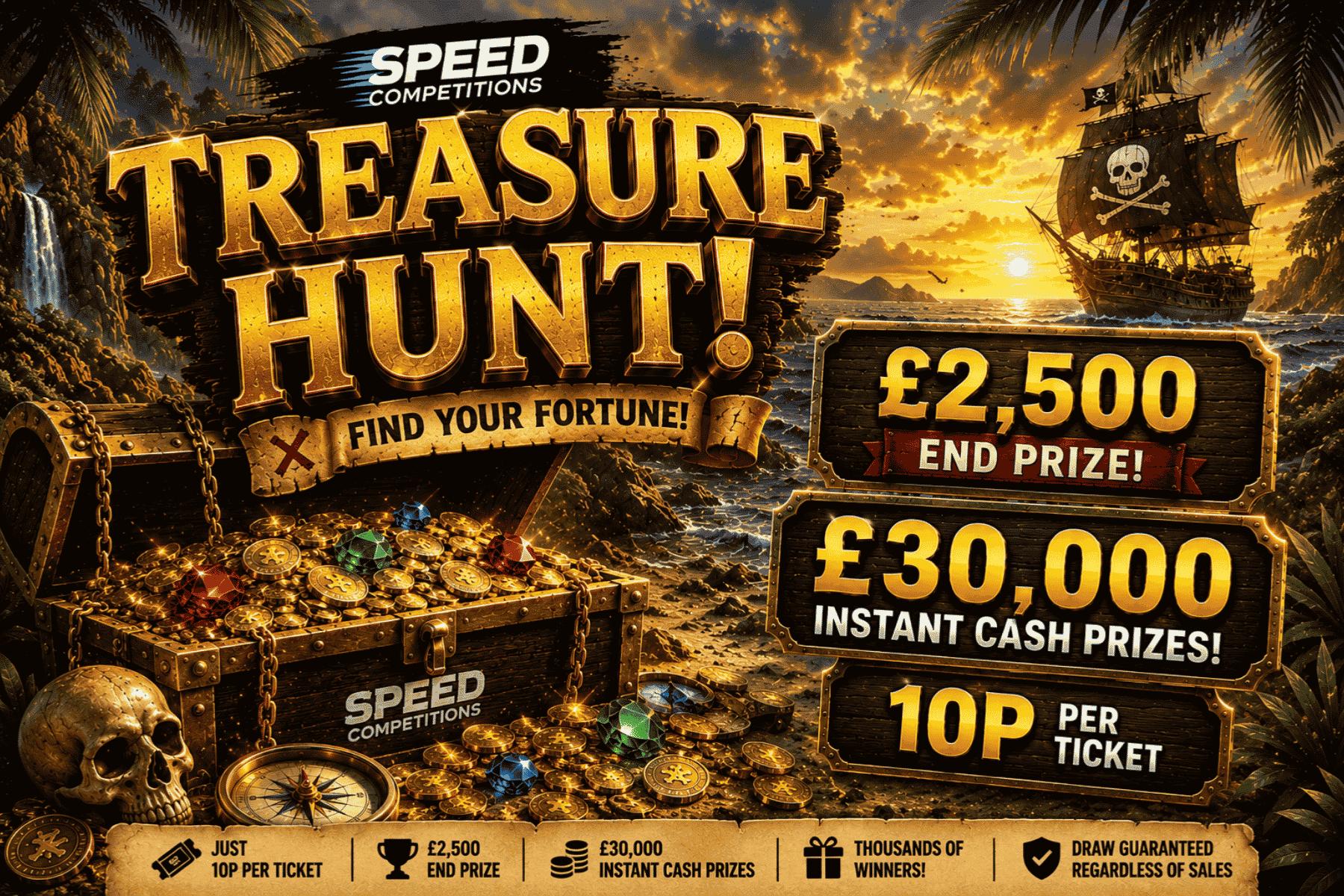 Treasure Hunt - £2500 End Prize