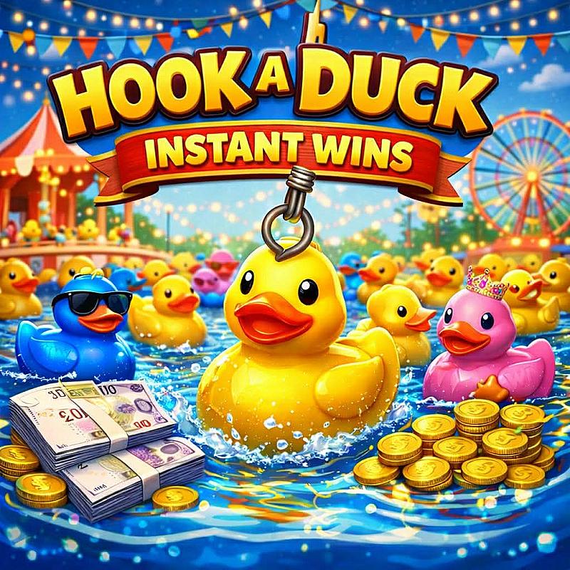 Hook a Duck - £2500 End Prize + 2 x £250 Neighbour Number Winners