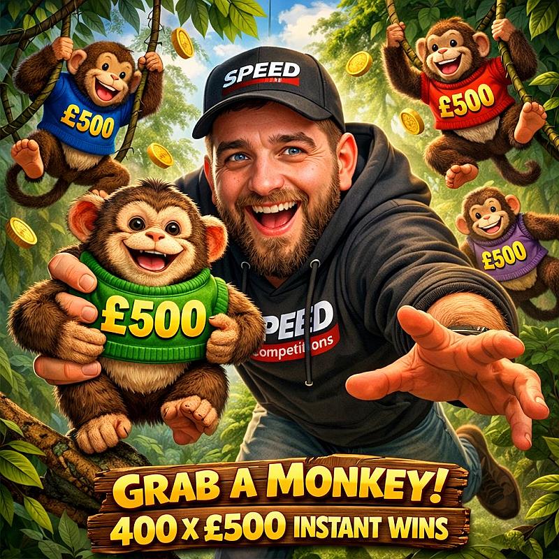 Grab A Monkey - 10 X £500 End Prize