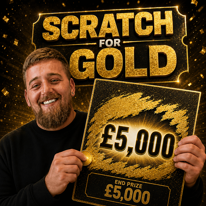 Scratch For Gold - £5000 End Prize