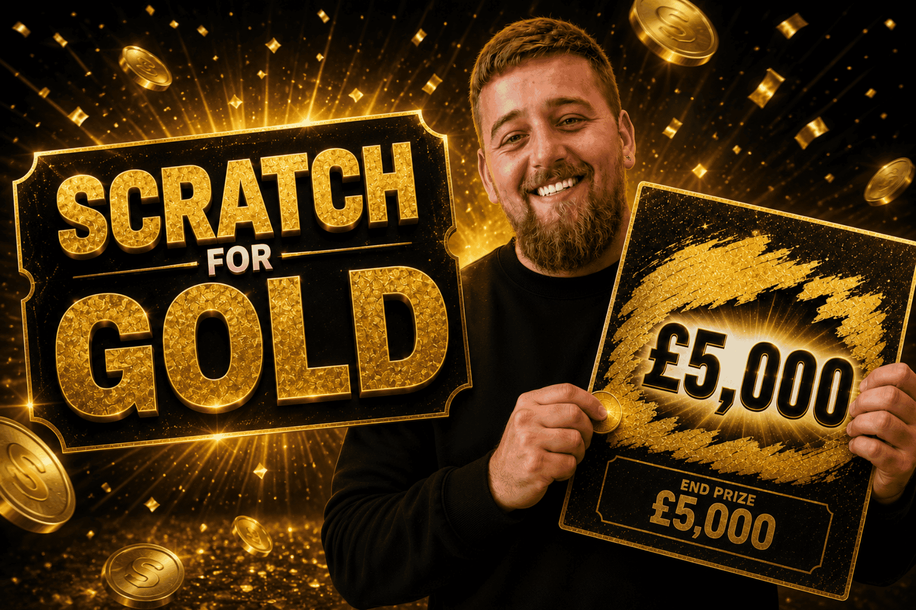 Scratch For Gold - £5000 End Prize
