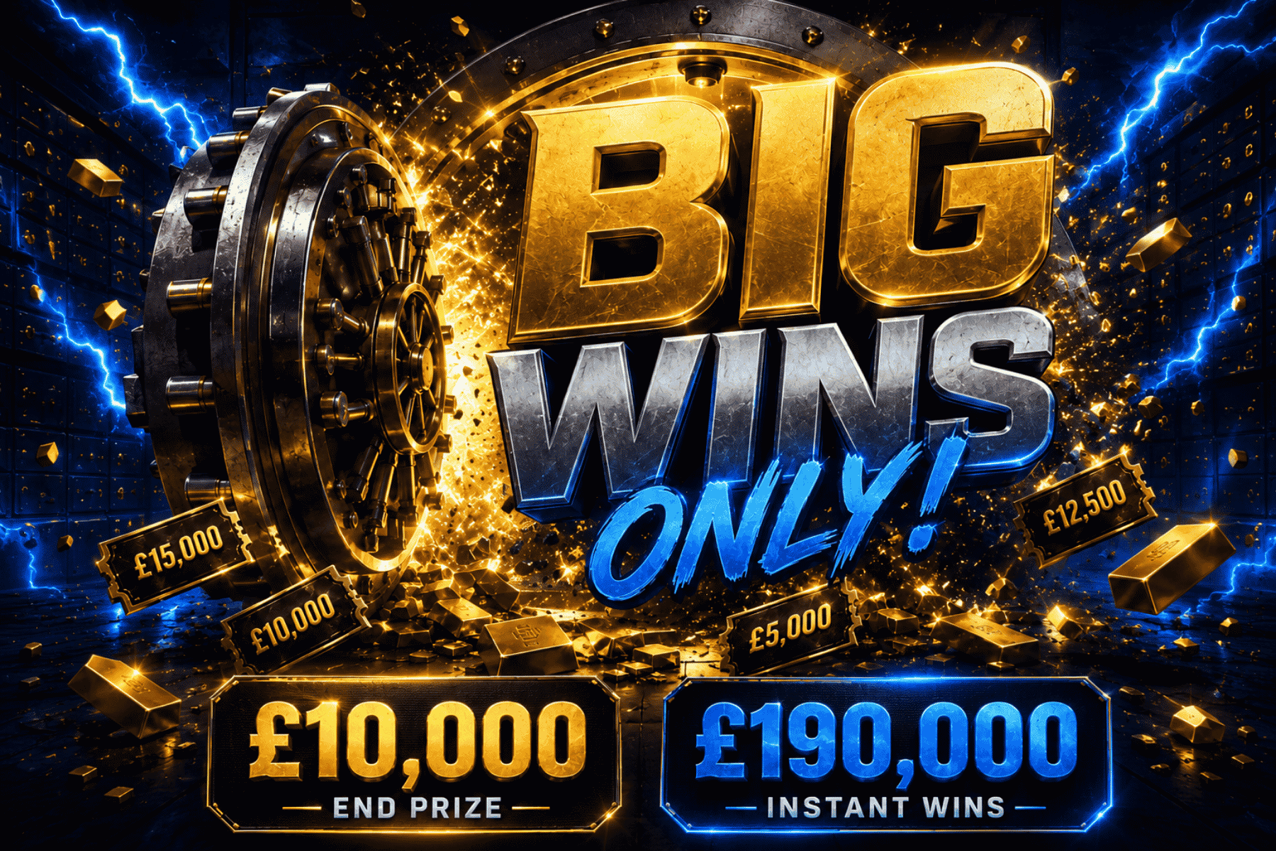 BIG WINS ONLY! £10,000 End Prize
