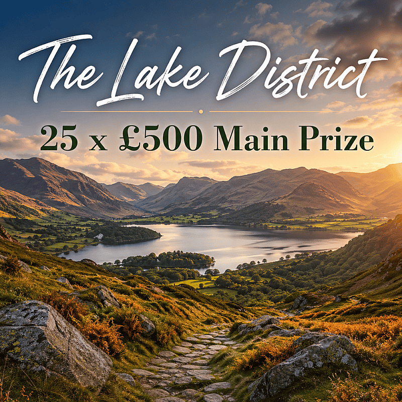 The Lake District - 25 x £500 Main Prize #3